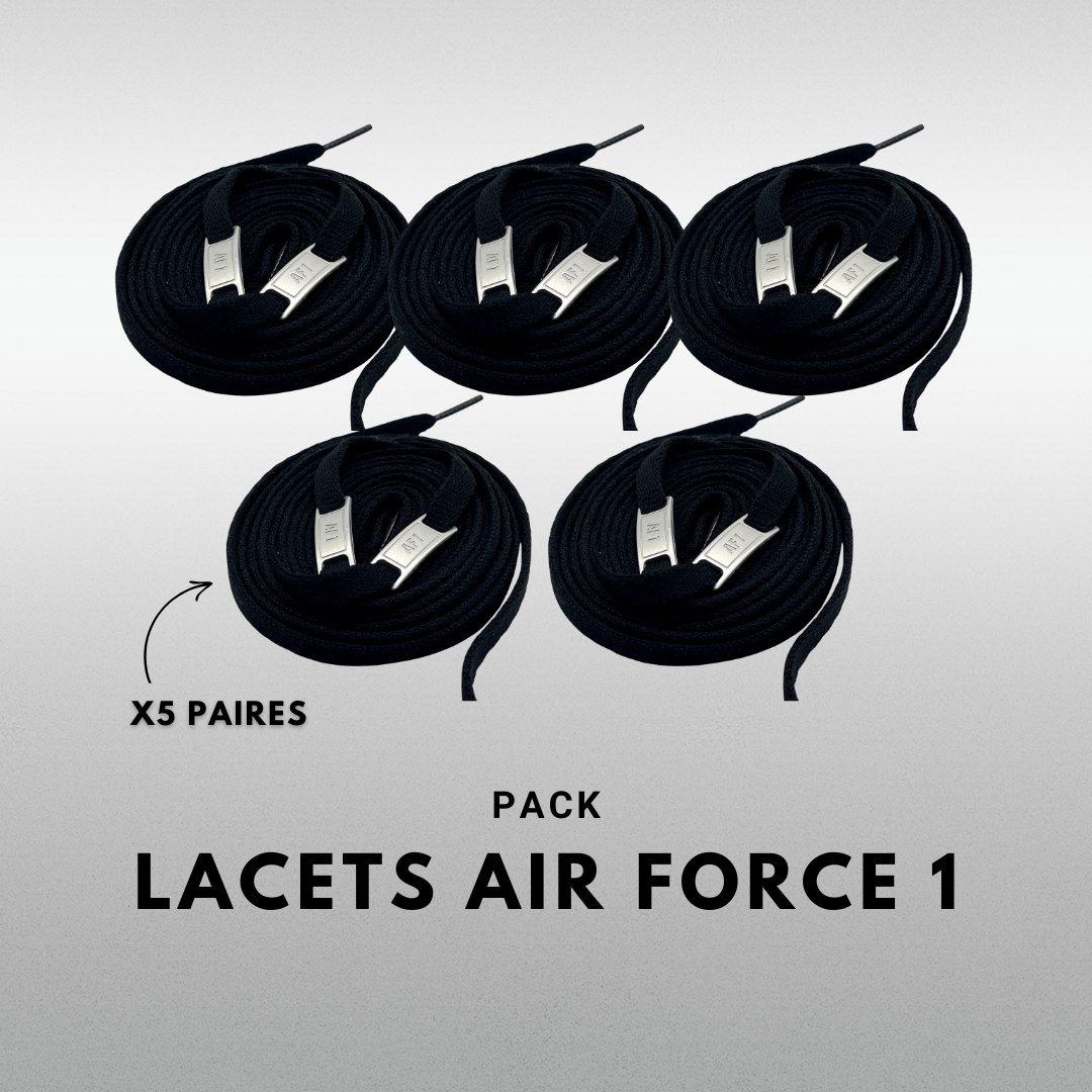 Pack Air Force 1 noir (lot de 5 paires)