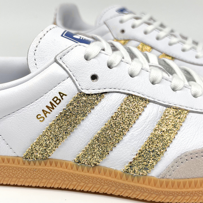 ADIDAS SAMBA GLITTER OR DÉSERT