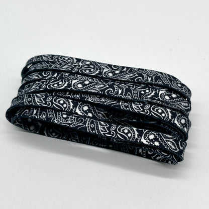 LACETS PAISLEY NOIR