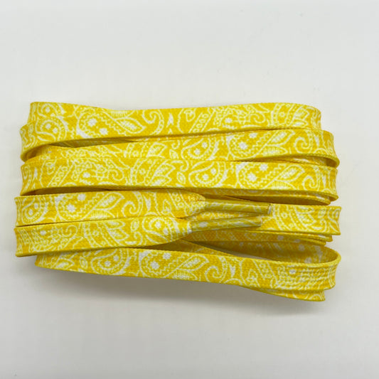 LACETS PAISLEY JAUNE