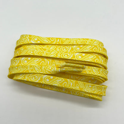 LACETS PAISLEY JAUNE