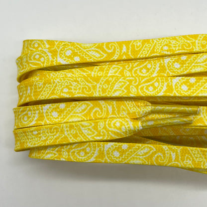 LACETS PAISLEY JAUNE