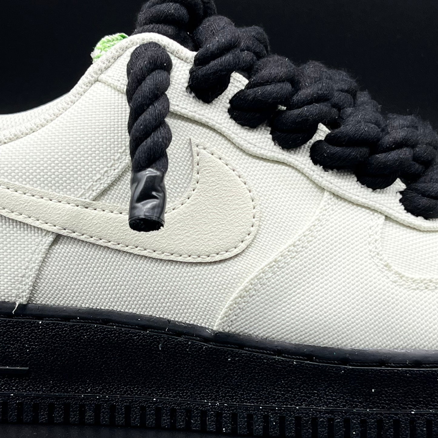 AIR FORCE ONE LV8 VERT D'EAU BIG LACES