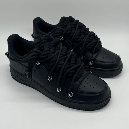 AIR FORCE ONE DOUBLE LACES NOIR