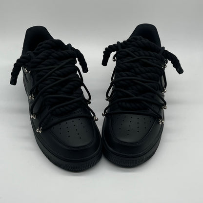 AIR FORCE ONE DOUBLE LACES NOIR