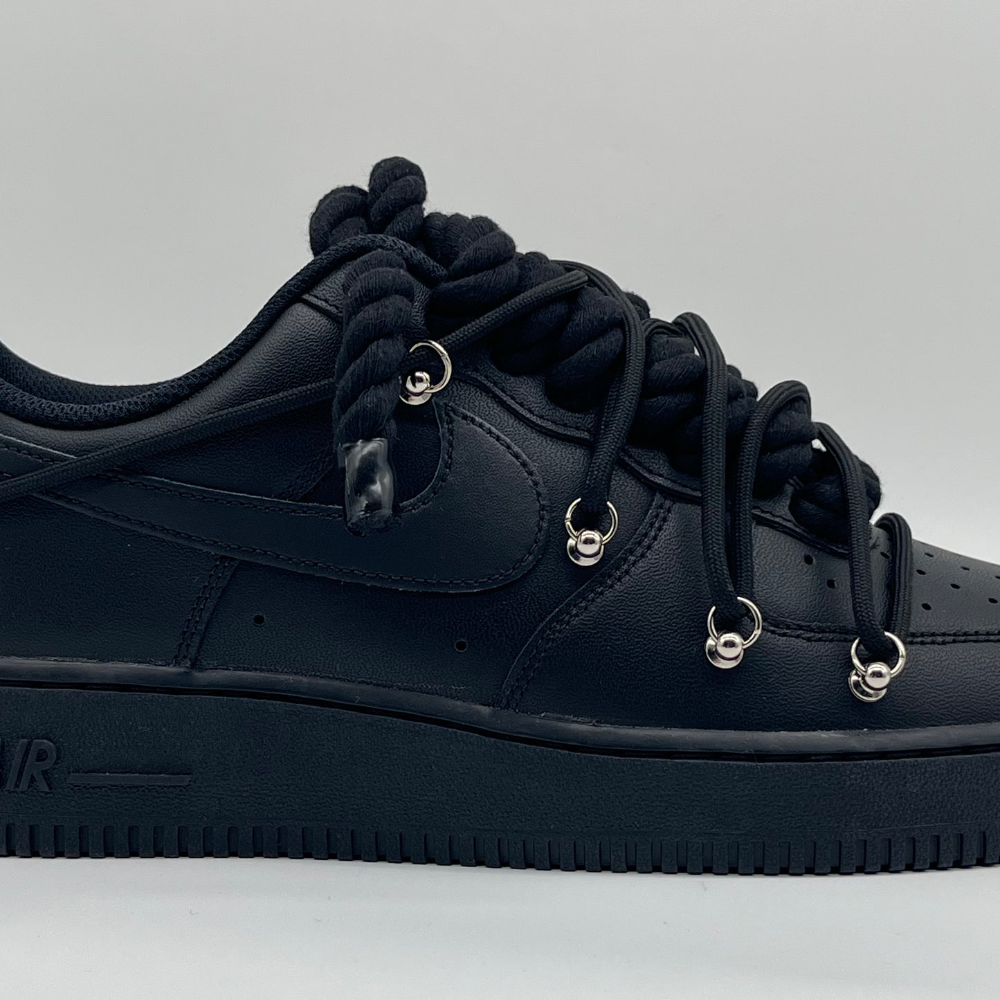 AIR FORCE ONE DOUBLE LACES NOIR