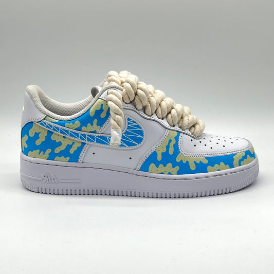 Air force one bleu marine jordan best sale