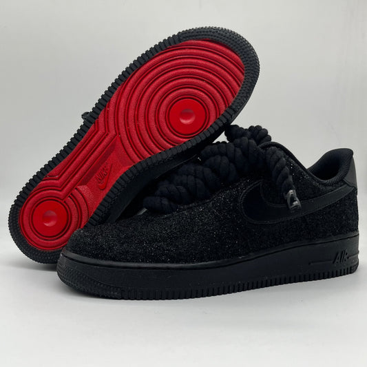 Black air force 1 with glitter on sale