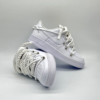 AIR FORCE ONE DOUBLE LACES BLANC