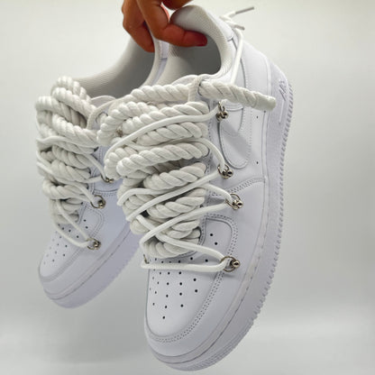 AIR FORCE ONE DOUBLE LACES BLANC